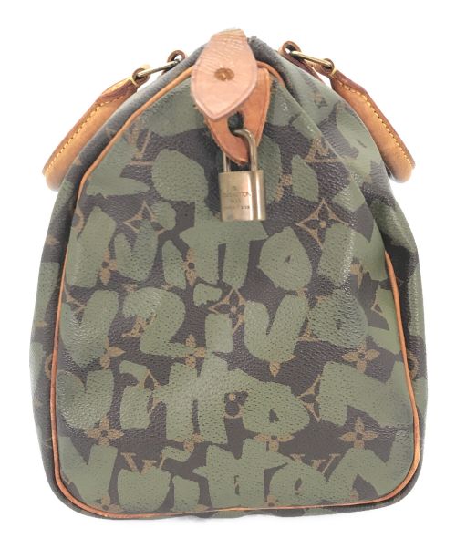 LOUIS VUITTON（ルイ ヴィトン）LOUIS VUITTON (ルイ ヴィトン) ハンドバッグ カーキ×ブラウンの古着・服飾アイテム