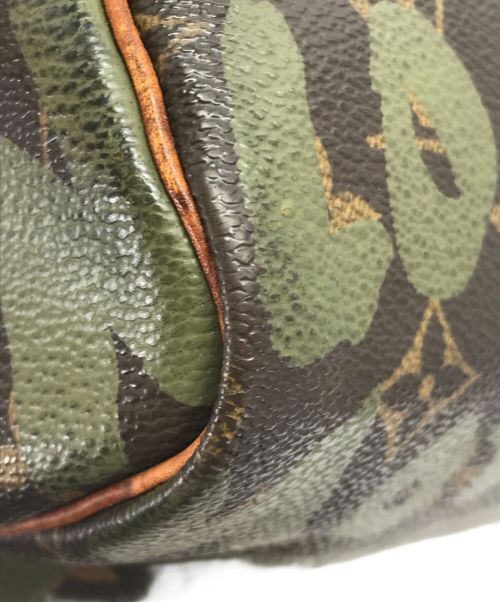 LOUIS VUITTON（ルイ ヴィトン）LOUIS VUITTON (ルイ ヴィトン) ハンドバッグ カーキ×ブラウンの古着・服飾アイテム