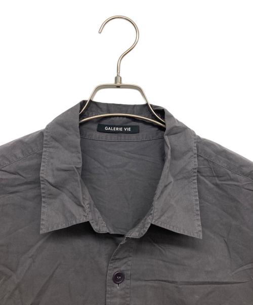 GALERIE VIE（ギャルリーヴィー）GALERIE VIE (ギャルリーヴィー) コットンツイル フラップポケットシャツ ブラック サイズ:Fの古着・服飾アイテム