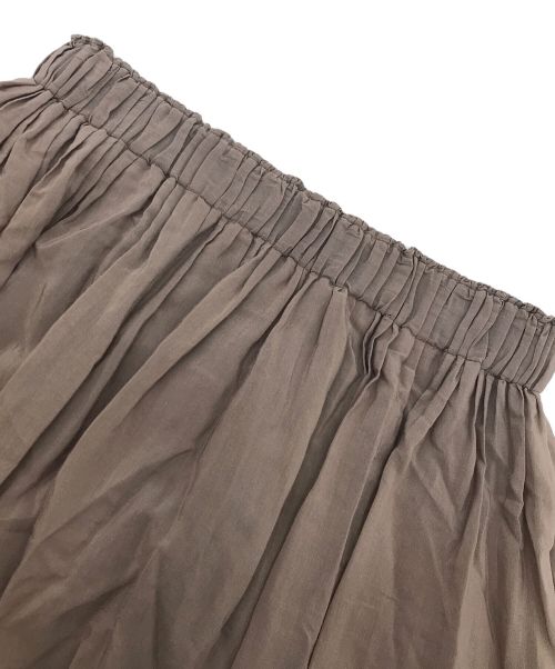 ANAYI（アナイ）ANAYI (アナイ) ライトローンティアードスカート ブラウン サイズ:38の古着・服飾アイテム