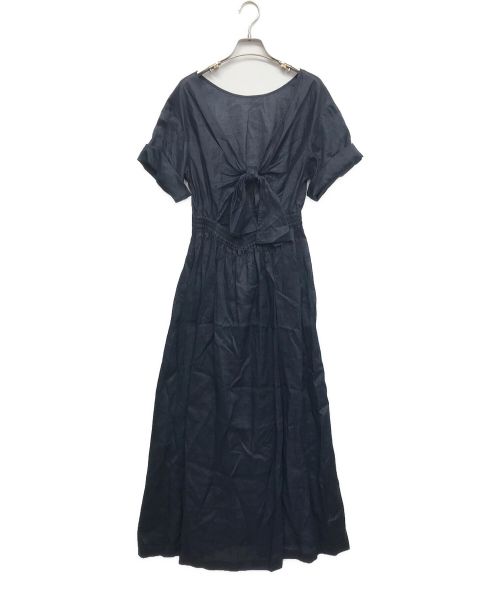 ANAYI（アナイ）ANAYI (アナイ) ラミーローンマキシワンピース ネイビー サイズ:36 未使用品の古着・服飾アイテム