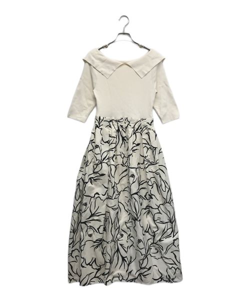 CELFORD（セルフォード）CELFORD (セルフォード) コクーンニットコンビワンピース アイボリー サイズ:36の古着・服飾アイテム