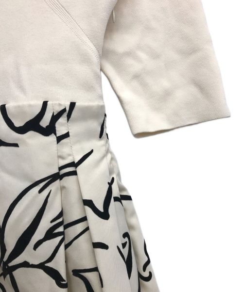 CELFORD（セルフォード）CELFORD (セルフォード) コクーンニットコンビワンピース アイボリー サイズ:36の古着・服飾アイテム