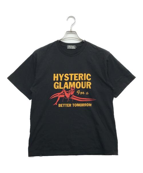 Hysteric Glamour（ヒステリックグラマー）Hysteric Glamour (ヒステリックグラマー) BETTER TOMORROW Tシャツ ブラック サイズ:Lの古着・服飾アイテム