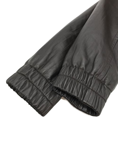 BALMAIN（バルマン）BALMAIN (バルマン) ラムレザージャケット ブラック サイズ:7の古着・服飾アイテム