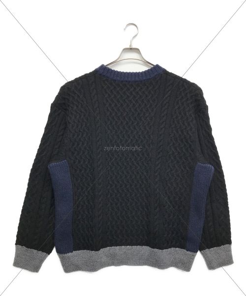 MONKEY TIME（モンキータイム）MONKEY TIME (モンキータイム) NRW/WL SWCG ALN CN/ニット ブラック サイズ:1の古着・服飾アイテム