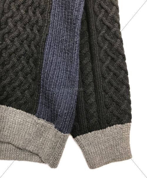 MONKEY TIME（モンキータイム）MONKEY TIME (モンキータイム) NRW/WL SWCG ALN CN/ニット ブラック サイズ:1の古着・服飾アイテム