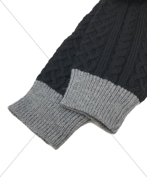 MONKEY TIME（モンキータイム）MONKEY TIME (モンキータイム) NRW/WL SWCG ALN CN/ニット ブラック サイズ:1の古着・服飾アイテム