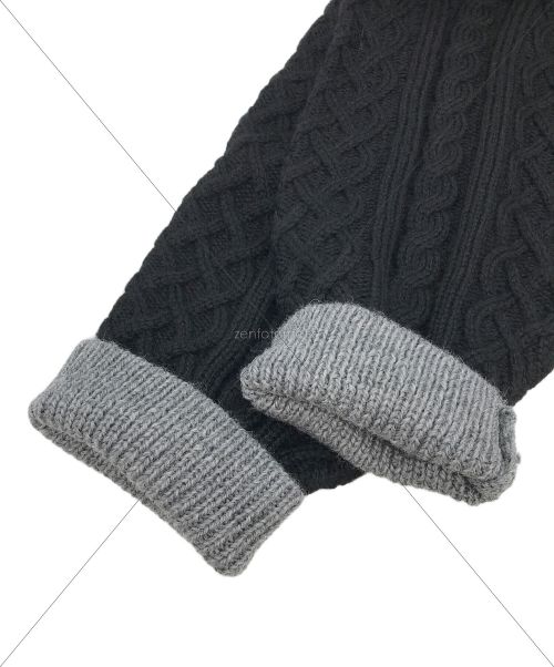 MONKEY TIME（モンキータイム）MONKEY TIME (モンキータイム) NRW/WL SWCG ALN CN/ニット ブラック サイズ:1の古着・服飾アイテム