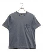 BATONERバトナ―）の古着「ハイカウント オーガニックコットンTシャツ」｜グレー