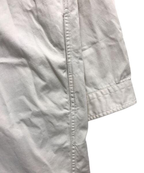 Gymphlex（ジムフレックス）Gymphlex (ジムフレックス) バンドカラーワンピース ホワイト サイズ:14の古着・服飾アイテム