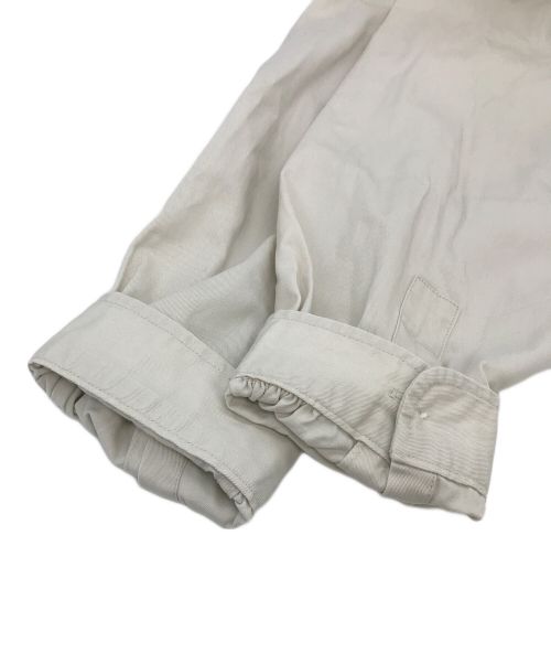 Gymphlex（ジムフレックス）Gymphlex (ジムフレックス) バンドカラーワンピース ホワイト サイズ:14の古着・服飾アイテム