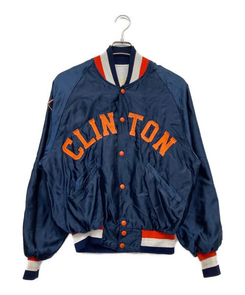 DeLong（デロング）DeLong (デロング) ナイロンスタジャン ネイビー サイズ:Mの古着・服飾アイテム