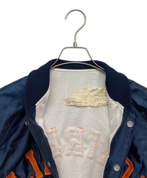 DeLong（デロング）DeLong (デロング) ナイロンスタジャン ネイビー サイズ:Mの古着・服飾アイテム