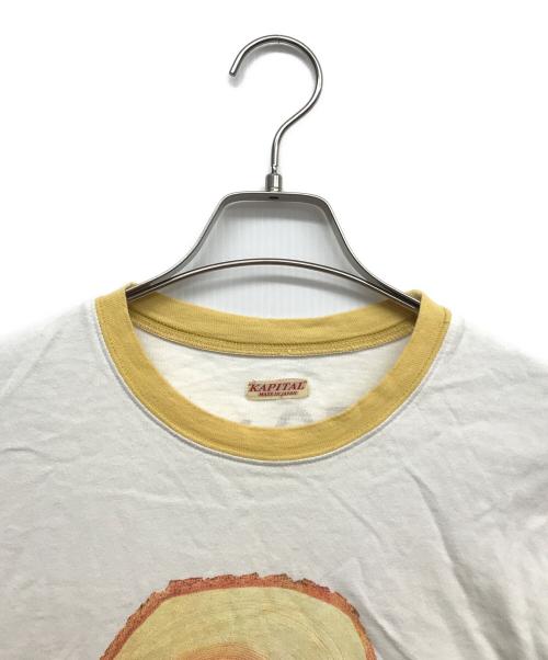 KAPITAL（キャピタル）KAPITAL (キャピタル) リンガーTシャツ ホワイト サイズ:2の古着・服飾アイテム