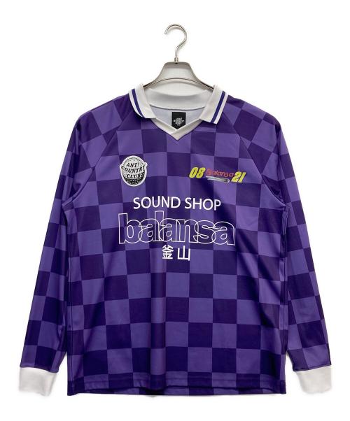 ANTI COUNTRY CLUB（アンタイ カントリー クラブ）ANTI COUNTRY CLUB (アンチカントリークラブ) balansa (バランサ) コラボゲームシャツ パープル サイズ:Lの古着・服飾アイテム
