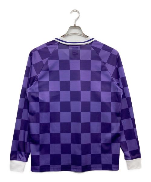 ANTI COUNTRY CLUB（アンタイ カントリー クラブ）ANTI COUNTRY CLUB (アンチカントリークラブ) balansa (バランサ) コラボゲームシャツ パープル サイズ:Lの古着・服飾アイテム