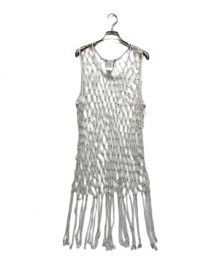 JOURNAL STANDARD（ジャーナルスタンダード）の古着「マクラメビーズトップス」｜ホワイト