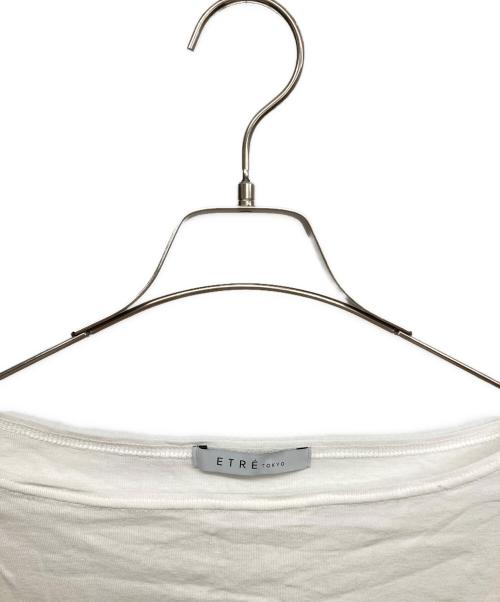 ETRE TOKYO（エトレトウキョウ）ETRE TOKYO (エトレトウキョウ) BOXスリーブカットトップス ホワイト サイズ:Fの古着・服飾アイテム