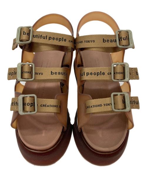 beautiful people（ビューティフルピープル）beautiful people (ビューティフルピープル) サンダル ブラウン サイズ:1の古着・服飾アイテム