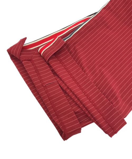 MAISON SPECIAL（メゾンスペシャル）MAISON SPECIAL (メゾンスペシャル) Side Line Jersey Straight Pants レッド サイズ:38の古着・服飾アイテム