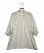 UNITED ARROWS TOKYOユナイテッドアローズトウキョウ）の古着「シャーリング ハイネック ブラウス」｜ホワイト