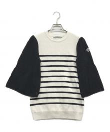 BORDERS at BALCONY（ボーダーズアットバルコニー）の古着「FLARE SLEEVE TOP」｜ホワイト