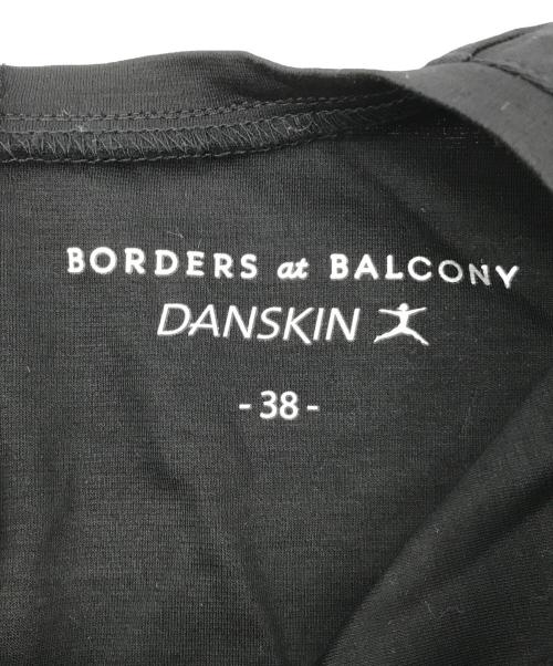 BORDERS at BALCONY（ボーダーズアットバルコニー）BORDERS AT BALCONY (ボーダーズアットバルコニー) DANSKIN (ダンスキン) 半袖ブラウス ブラック サイズ:38の古着・服飾アイテム