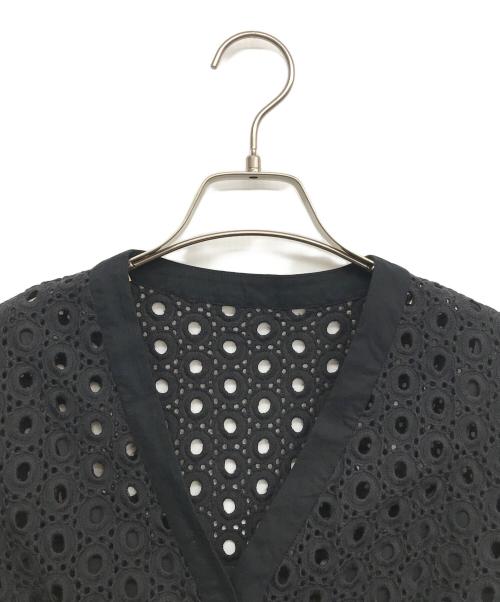 fiolily（フィオリリー）fiolily (フィオリリー) レースノースリーブワンピース ブラック サイズ:FREEの古着・服飾アイテム