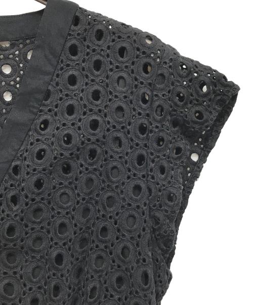 fiolily（フィオリリー）fiolily (フィオリリー) レースノースリーブワンピース ブラック サイズ:FREEの古着・服飾アイテム