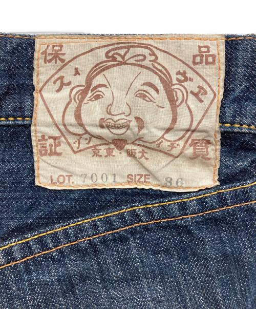 EVISU（エヴィス）EVISU (エビス) ハーフデニムパンツ インディゴ サイズ:ｗ36の古着・服飾アイテム