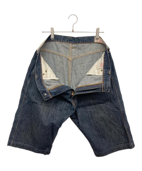 EVISU（エヴィス）EVISU (エビス) ハーフデニムパンツ インディゴ サイズ:ｗ36の古着・服飾アイテム