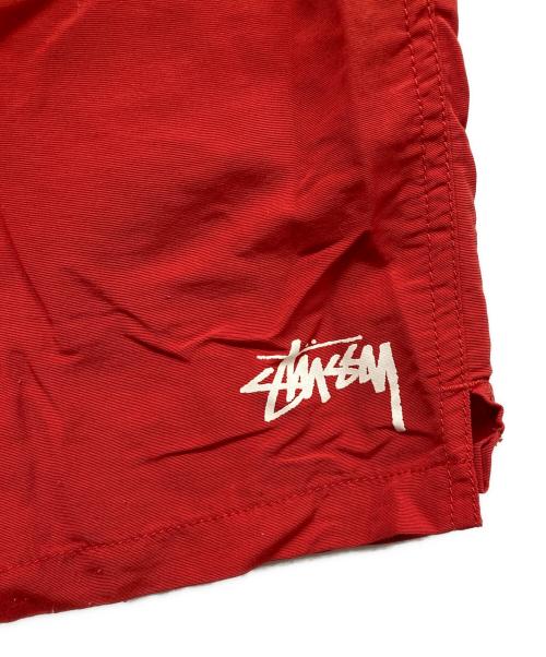 stussy（ステューシー）stussy (ステューシー) ハーフパンツ レッド サイズ:Sの古着・服飾アイテム