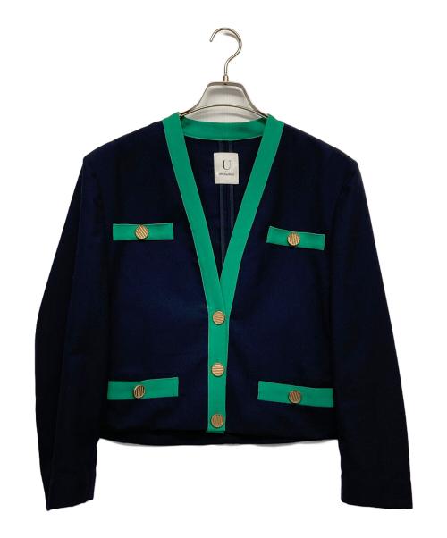 U by SPICK&SPAN（ユー バイ スピック＆スパン）U by Spick&Span (ユー バイ スピック＆スパン) カーディガン ネイビー サイズ:記載無の古着・服飾アイテム