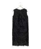 Pinky & Dianneピンキーアンドダイアン）の古着「リーフレースワンピース」｜ブラック
