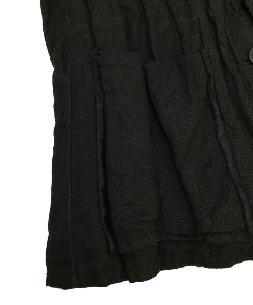 ISSEY MIYAKE HaaT（イッセイミヤケハート）ISSEY MIYAKE Haat (イッセイミヤケハート) プリーツジャケット ブラック サイズ:2の古着・服飾アイテム