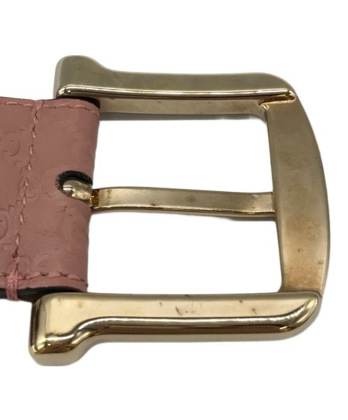 GUCCI（グッチ）GUCCI (グッチ) マイクログッチ ベルト ピンクの古着・服飾アイテム