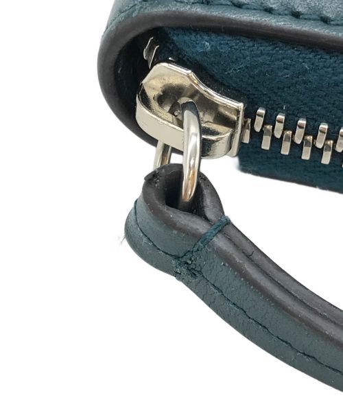 GUCCI（グッチ）GUCCI (グッチ) セガスター GUCCY プリント ラウンドファスナー グリーンの古着・服飾アイテム