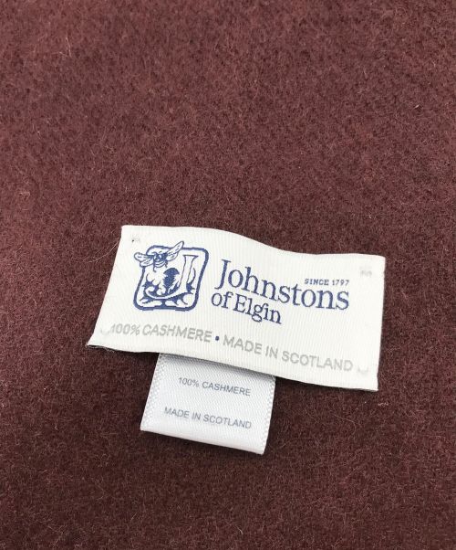 JOHNSTONS OF ELGIN（ジョンストンズオブエルガン）JOHNSTONS OF ELGIN (ジョンストンズオブエルガン) カシミヤストール ブラウンの古着・服飾アイテム