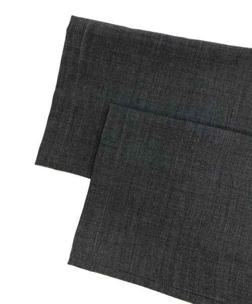 giab's ARCHIVIO（ジャブス アルキヴィオ）giab's ARCHIVIO (ジャブス アルキヴィオ) ツータック ストレッチ サマー トロピカル ウールポリ テーパード スラックスパンツ グレー サイズ:42の古着・服飾アイテム