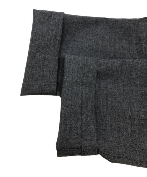 giab's ARCHIVIO（ジャブス アルキヴィオ）giab's ARCHIVIO (ジャブス アルキヴィオ) ツータック ストレッチ サマー トロピカル ウールポリ テーパード スラックスパンツ グレー サイズ:42の古着・服飾アイテム