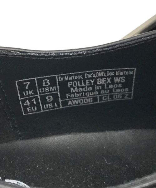 Dr.Martens（ドクターマーチン）Dr.Martens (ドクターマーチン) POLLEY BEX ブラック サイズ:UK7の古着・服飾アイテム