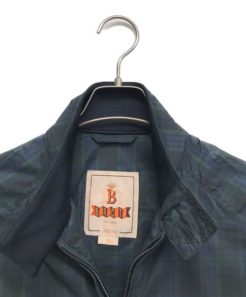 BARACUTA（バラクータ）BARACUTA (バラクータ) LIGHT G9ブラックウォッチ スイングトップ ブルゾン グリーン サイズ:38の古着・服飾アイテム