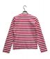 COMME des GARCONS (コムデギャルソン) ボーダーカットソー ピンク サイズ:XS：5000円