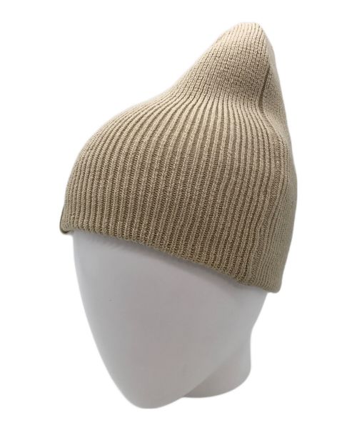 kijima takayuki（キジマタカユキ）KIJIMA TAKAYUKI (キジマタカユキ) COTTON ACRYLIC WATCH CAP ベージュの古着・服飾アイテム