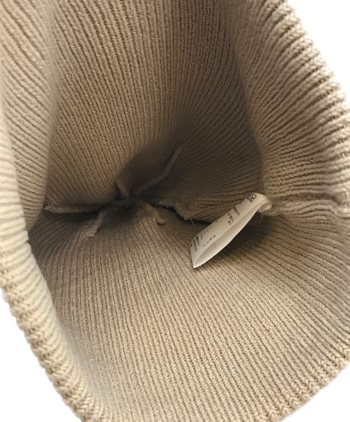 kijima takayuki（キジマタカユキ）KIJIMA TAKAYUKI (キジマタカユキ) COTTON ACRYLIC WATCH CAP ベージュの古着・服飾アイテム