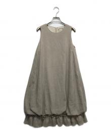daisy lin for foxey（デイジーリン フォー フォクシー）の古着「ノースリーブワンピース」｜ベージュ