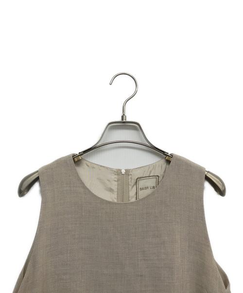 daisy lin for foxey（デイジーリン フォー フォクシー）DAISY LIN for FOXEY (デイジーリン フォー フォクシー) ノースリーブワンピース ベージュ サイズ:40の古着・服飾アイテム