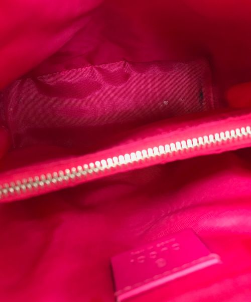 GUCCI（グッチ）GUCCI (グッチ) SEGA プリント ミニショルダーバッグ ピンクの古着・服飾アイテム