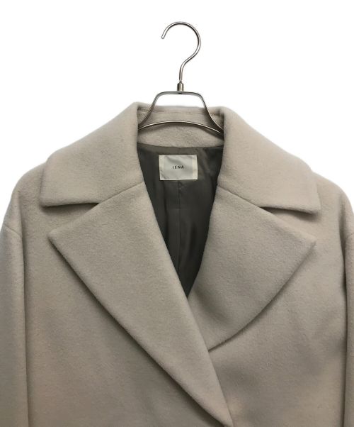 IENA（イエナ）IENA (イエナ) super140 ウールコクーンショートコート ベージュ サイズ:36の古着・服飾アイテム